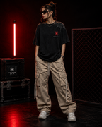Spiderman : Being More Acid Wash Oversized Tee