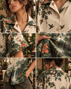 Forest Quest 2.0 women's printed casual shirt with Indian mythology design by ZERO CODE - view 2