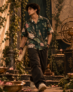 Astra Garden men's printed casual shirt with Indian mythology design by ZERO CODE - view 4