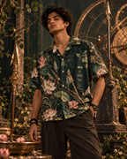 Astra Garden men's printed casual shirt with Indian mythology design by ZERO CODE - view 5