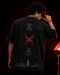 Spiderman : Swing Higher Acid Wash Oversized Tee