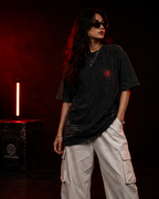 Spiderman : Ascend Higher Acid Wash Oversized Tee