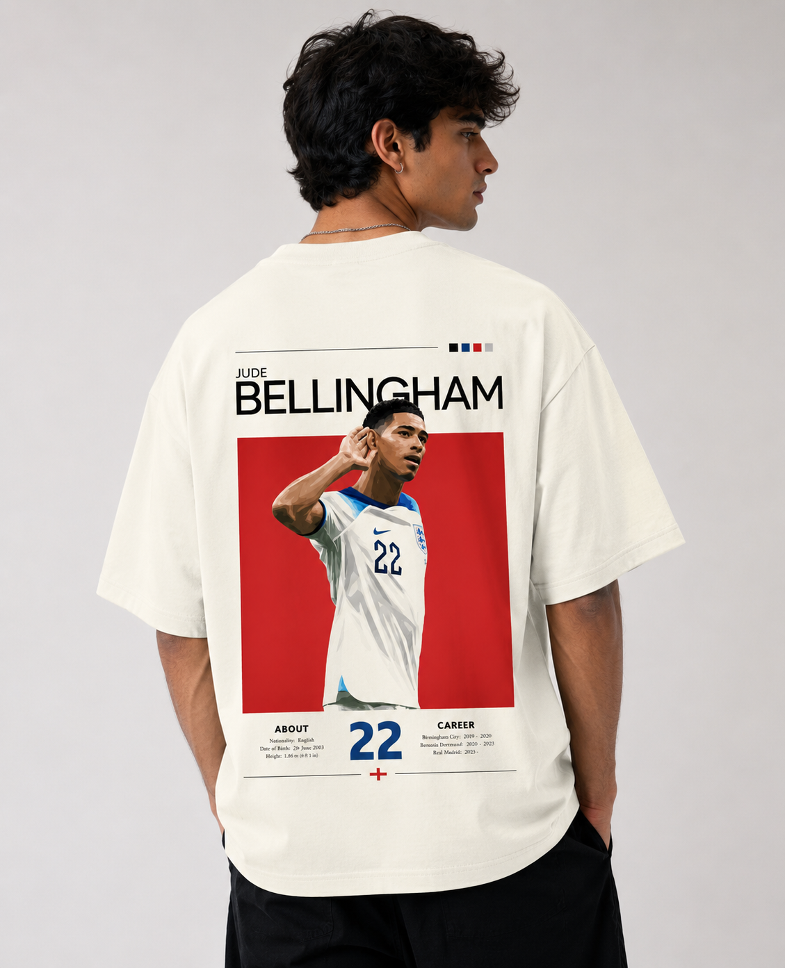 Jude Bellingham England Oversized T-Shirt