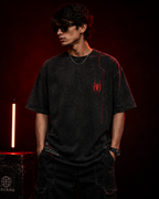 Spiderman : Ascend Higher Acid Wash Oversized Tee