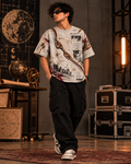 Gandiva Protocol men's oversized t-shirt with Indian mythology design by ZERO CODE