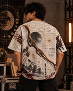 Gandiva Protocol men's oversized t-shirt with Indian mythology design by ZERO CODE - view 2