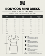 ZERO CODE bodycon mini dress - product information