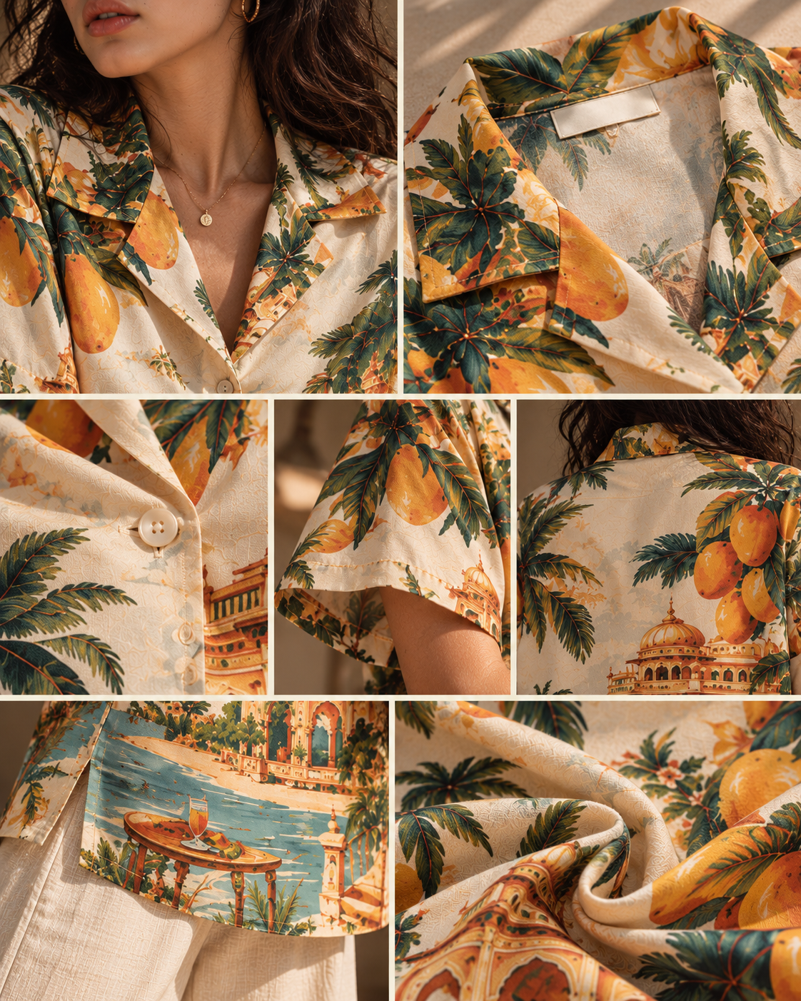 Mango Palace women's printed casual shirt with tropical Indian resort design by ZERO CODE - view 6