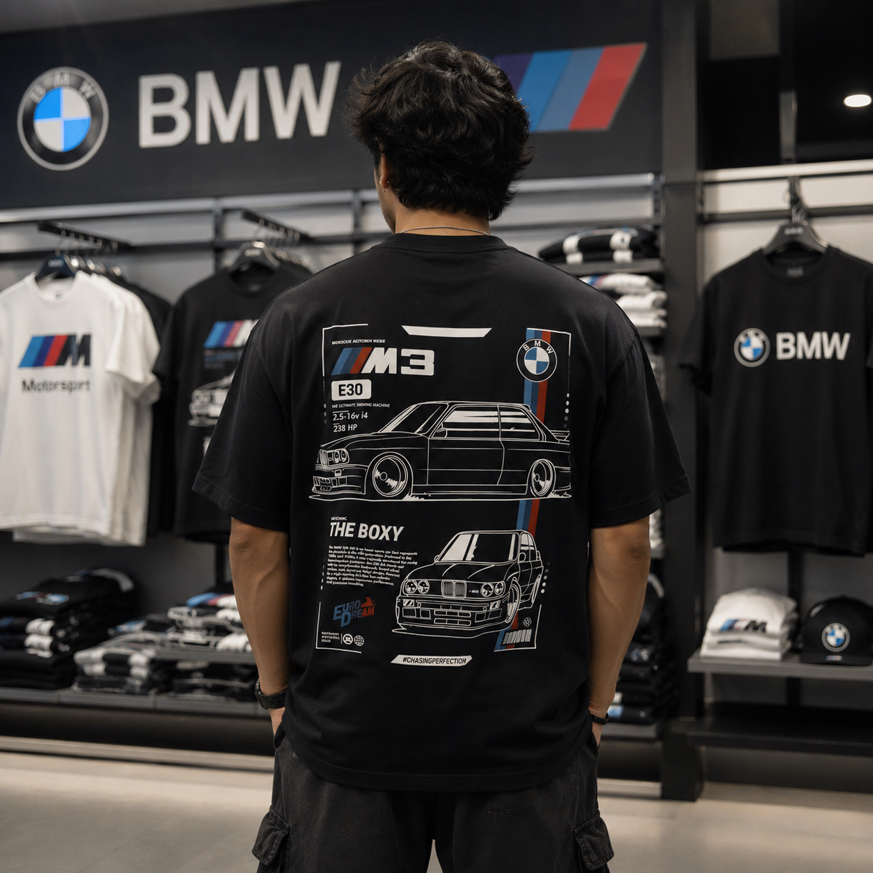 BMW E30 BLUEPRINT OVERSIZED TEE