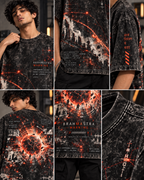 Brahmastra Warning men's oversized t-shirt with Indian mythology design by ZERO CODE - view 5