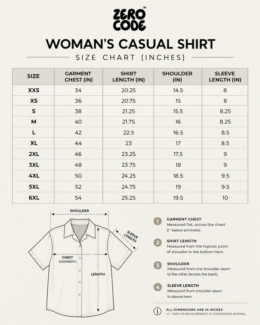 ZERO CODE women's printed casual shirt - product information