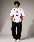 England No. 22 Oversized Football T-Shirt – White Edition