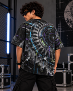 Chakra Overclock men's oversized t-shirt with Indian mythology design by ZERO CODE - view 2